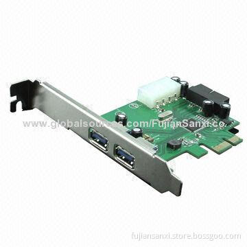 USB3.0 4 Ports PCI-E Card/PCI Express, VIA (VL800) Chipset, Built-in 4-pin Power Connectors